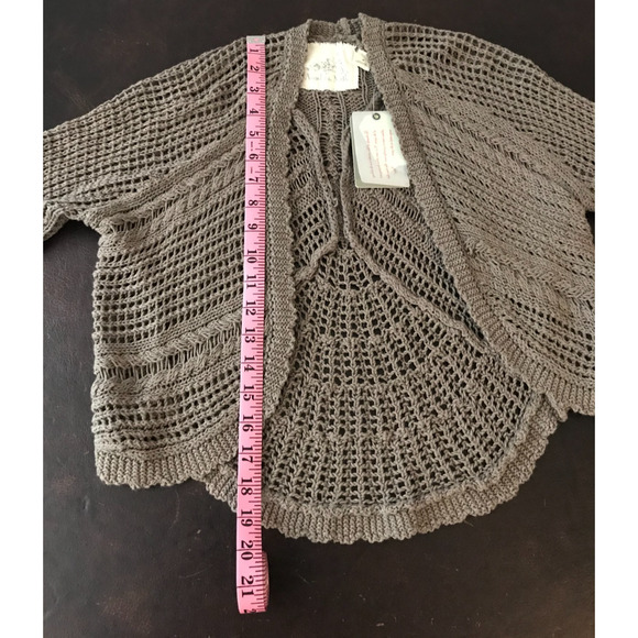 Anthropologie Angel of the North Kesia Cropped Knit Shrug - Size Medium - NWT - Picture 8 of 11